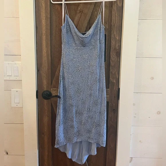 Wet Seal | Dresses | Womens Nwt Periwinkle Blue Cocktail Dress With Silver  And Blue Sparkly Accent
